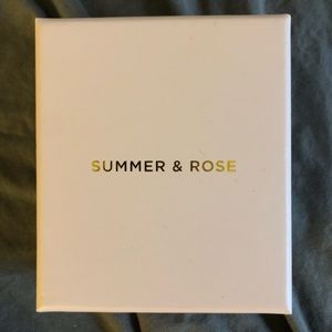 Summer & Rose Bar Chain Earrings in Rose